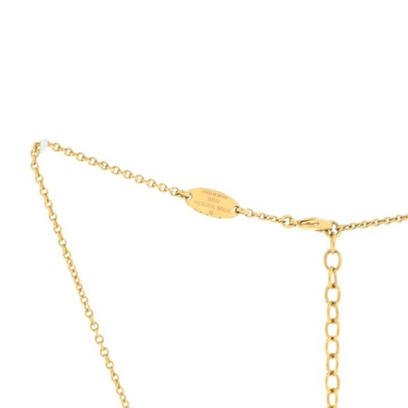 Louis Vuitton Essential V Necklace Metal Gold - Picture 4 of 5